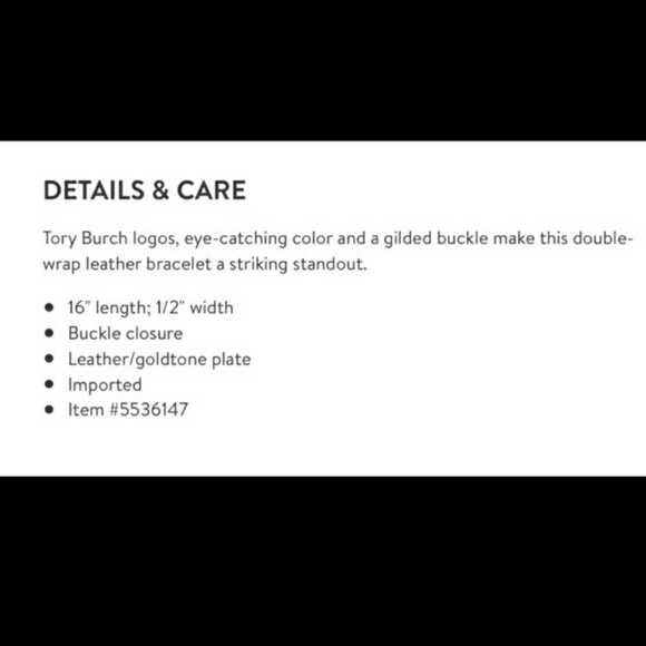 Brand New w/ Tag Tory Burch Leather Bracelet - Picture 4 of 10